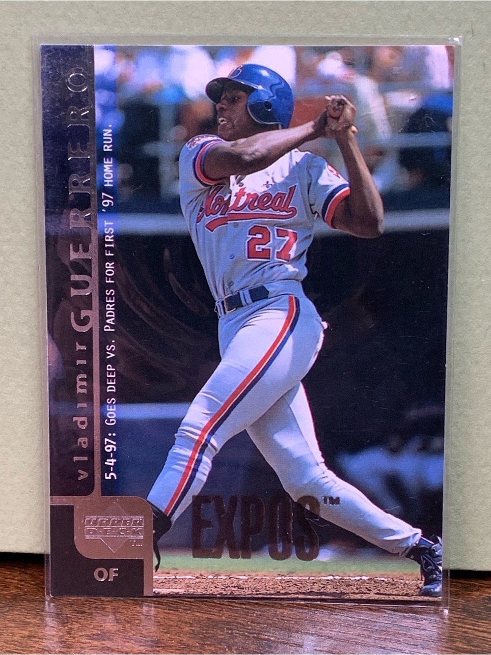 Montreal Expos Vladimir Guerrero Baseball Card
